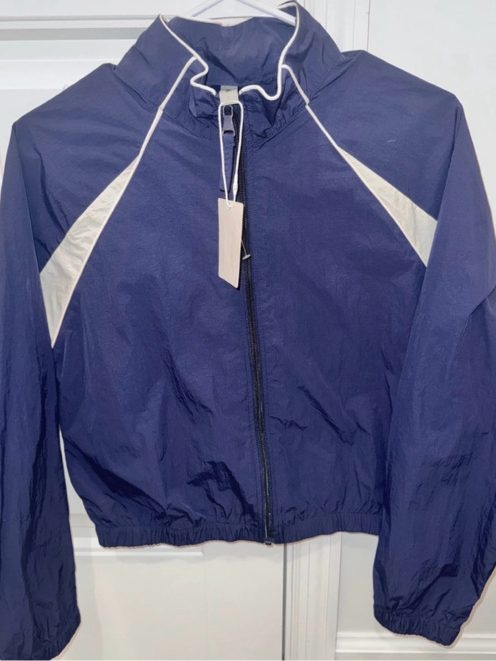 Active USA Navy Bomber Jacket with White Trim